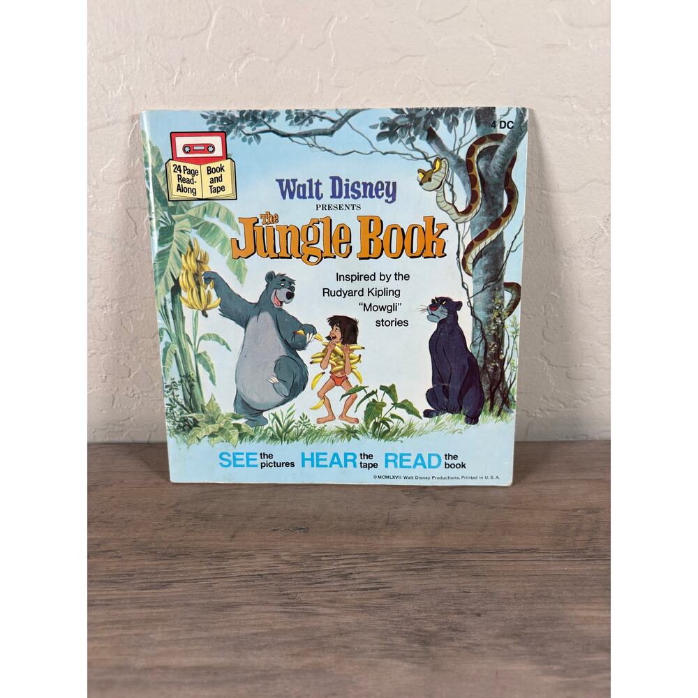 The Jungle Book Disney See Hear Read 4DC Book Only EUC